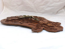 Load image into Gallery viewer, Antique French Crucifix Wood Plaque Religious Cross Frame RARE 19th Jesus