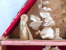 Load image into Gallery viewer, XXL 24" Antique French Diorama Box Ex Voto subject Religious Rare House pattern