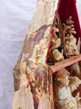 Load image into Gallery viewer, XXL 24" Antique French Diorama Box Ex Voto subject Religious Rare House pattern