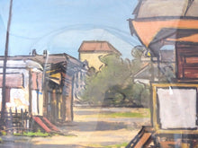 Load image into Gallery viewer, 1900 Set 3x Antique Painting Theme Gypsy Trailers Signed Veuillet 26x19" Framed