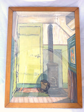 Load image into Gallery viewer, 1900 Set 3x Antique Painting Theme Gypsy Trailers Signed Veuillet 26x19" Framed