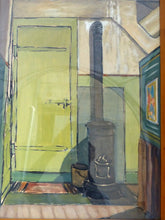 Load image into Gallery viewer, 1900 Set 3x Antique Painting Theme Gypsy Trailers Signed Veuillet 26x19" Framed
