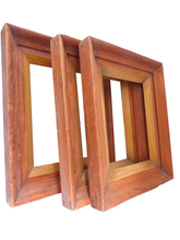 Load image into Gallery viewer, Gorgeous set 3x Antique colored Wood Frame 24x20" Charming Collection 1900