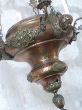 Load image into Gallery viewer, Huge French Sanctuary Church Bronze Chandelier Ceiling Religious 19TH Gothic