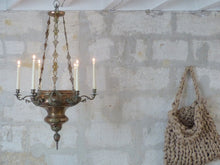 Load image into Gallery viewer, Huge French Sanctuary Church Bronze Chandelier Ceiling Religious 19TH Gothic