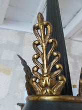 Load image into Gallery viewer, HUGE Antique French 8 Arms Ormolu Bronze Tole Chandelier Ceiling Empire 19TH