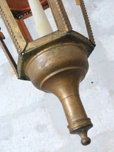 Load image into Gallery viewer, Antique Religious Gothic Church Lantern Ceiling Light Candle Holder 19TH