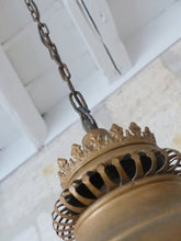 Load image into Gallery viewer, Antique Religious Gothic Church Lantern Ceiling Light Candle Holder 19TH