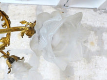 Load image into Gallery viewer, Excpt Large French Gilded Bronze Louis XV Rococo Chandelier 5 fires Shades 19TH