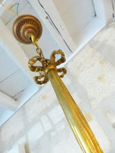 Load image into Gallery viewer, French Antique Bronze Louis XVI Chandelier Porcelain Flowers Ribbon Foliage 1930