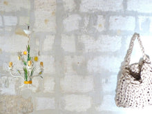 Load image into Gallery viewer, Charming Florentine Chandelier Painted Metal Tole Flowers 70's Italian Ceiling 8