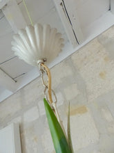 Load image into Gallery viewer, Charming Florentine Chandelier Painted Metal Tole Flowers 70's Italian Ceiling 8