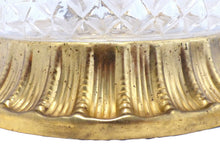 Load image into Gallery viewer, Gorgeous Mid-century Gilded Tole Diamond Glass Ceiling Lamp Wall Light 1970