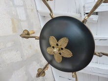 Load image into Gallery viewer, Antique French 6 Arms Ormolu Bronze Brass Tole Chandelier Ceiling Empire 1930