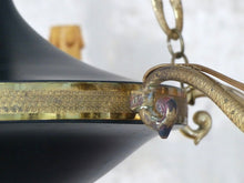 Load image into Gallery viewer, Antique French 6 Arms Ormolu Bronze Brass Tole Chandelier Ceiling Empire 1930