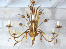 Load image into Gallery viewer, 27" HANS KOGL Large Ceiling 70's Hollywood Regency Mid Century Chandelier JANSEN