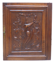 Load image into Gallery viewer, LARGE 26&quot; Antique French Hand Carved Solid Wood Doors Panels Foliage Salvage
