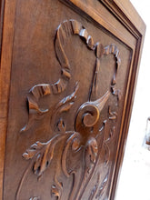 Load image into Gallery viewer, LARGE 26&quot; Antique French Hand Carved Solid Wood Doors Panels Foliage Salvage
