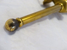 Load image into Gallery viewer, Vintage French Brass Bronze Hand Torch Wall Sconce Holding Glass Lamp Shade 60's
