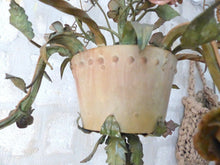 Load image into Gallery viewer, Gorgeous Italian Chandelier Wrought Iron Flowers Pot Foliage 1900 Suspension