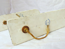 Load image into Gallery viewer, JOUY Vintage Porcelain de PARIS Plaque French Wall Light Sconce RARE Brass 1950