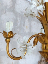 Load image into Gallery viewer, Gorgeous Gilded Enameled Chandelier Ceiling 70's Regency Mid Century HANS KOGL