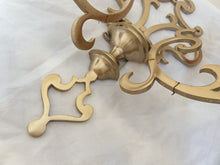 Load image into Gallery viewer, RARE Antique PAIR French Louis XIII Wall Light Sconce 2 Light Tinned Bronze 1920