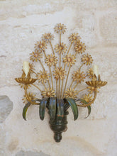 Load image into Gallery viewer, XXL Mid Century Italian Ceiling Wall Light Gilded Tole Chandelier Hans Kogl St.
