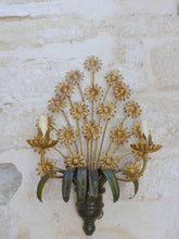Load image into Gallery viewer, XXL Mid Century Italian Ceiling Wall Light Gilded Tole Chandelier Hans Kogl St.