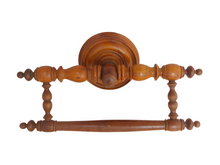 Load image into Gallery viewer, Gorgeous antique 19TH Elegant Curtain Holder / Bed Canopy / Towel Rod Walnut