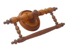 Load image into Gallery viewer, Gorgeous antique 19TH Elegant Curtain Holder / Bed Canopy / Towel Rod Walnut