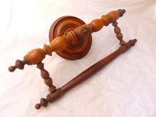 Load image into Gallery viewer, Gorgeous antique 19TH Elegant Curtain Holder / Bed Canopy / Towel Rod Walnut