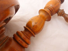 Load image into Gallery viewer, Gorgeous antique 19TH Elegant Curtain Holder / Bed Canopy / Towel Rod Walnut