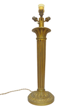 Load image into Gallery viewer, XL 23" Gorgeous Antique French Table Desk Lamp Bronze 1930 Empire Style 4 Fires