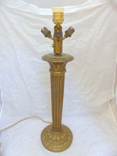 Load image into Gallery viewer, XL 23" Gorgeous Antique French Table Desk Lamp Bronze 1930 Empire Style 4 Fires