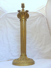 Load image into Gallery viewer, XL 23" Gorgeous Antique French Table Desk Lamp Bronze 1930 Empire Style 4 Fires