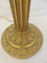Load image into Gallery viewer, XL 23" Gorgeous Antique French Table Desk Lamp Bronze 1930 Empire Style 4 Fires
