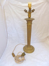 Load image into Gallery viewer, XL 23" Gorgeous Antique French Table Desk Lamp Bronze 1930 Empire Style 4 Fires