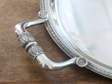 Load image into Gallery viewer, CHRISTOFLE MALMAISON 22&quot; Large French Silverplated Oval Tray with Handles Empire

