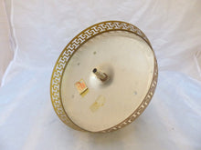 Load image into Gallery viewer, Gorgeous Vintage French Empire Ceiling D: 7.5" Gilded Bronze & Glass 1950s