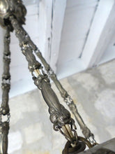 Load image into Gallery viewer, Antique French ART DECO Ceiling Suspension Chandelier 1930 Signed Muller Freres