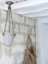 Load image into Gallery viewer, Antique French ART DECO Ceiling Suspension Chandelier 1930 Signed Muller Freres