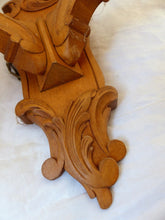 Load image into Gallery viewer, Vintage Set 3x French Carved Wood Shell Rococo Wall Light Sconce Louis XV Rare