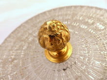 Load image into Gallery viewer, Gorgeous Vintage French Empire Ceiling D: 10" Gilded Bronze & Glass 1950s