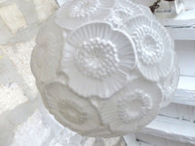 Load image into Gallery viewer, XL Antique French ART DECO Ceiling Suspension Chandelier Iron Mount 1930 Ball