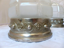 Load image into Gallery viewer, Gorgeous Wall Light Ceiling Sconces ART DECO Nickelplate Tole France 1920 Rare