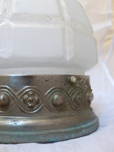 Load image into Gallery viewer, Gorgeous Wall Light Ceiling Sconces ART DECO Nickelplate Tole France 1920 Rare