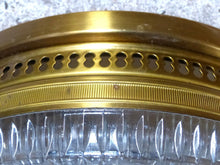 Load image into Gallery viewer, Gorgeous Vintage French Empire Ceiling D: 10" Gilded Brass & Glass 1960s