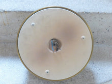 Load image into Gallery viewer, Gorgeous Vintage French Empire Ceiling D: 10" Gilded Brass & Glass 1960s