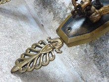 Load image into Gallery viewer, Antique PAIR French Empire Wall Light Sconce 2 Lights Torch Gilded Bronze 19TH